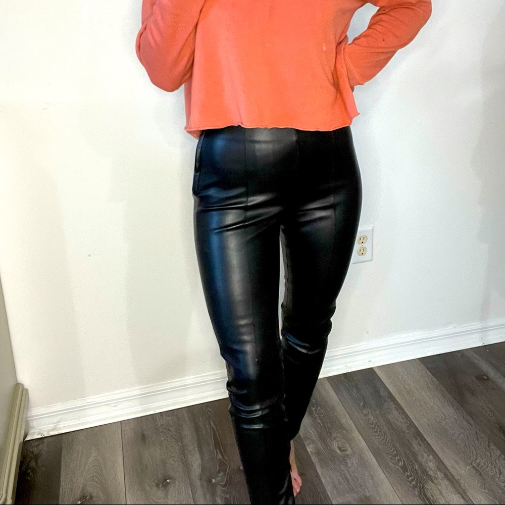 Faux leather pants ZARA